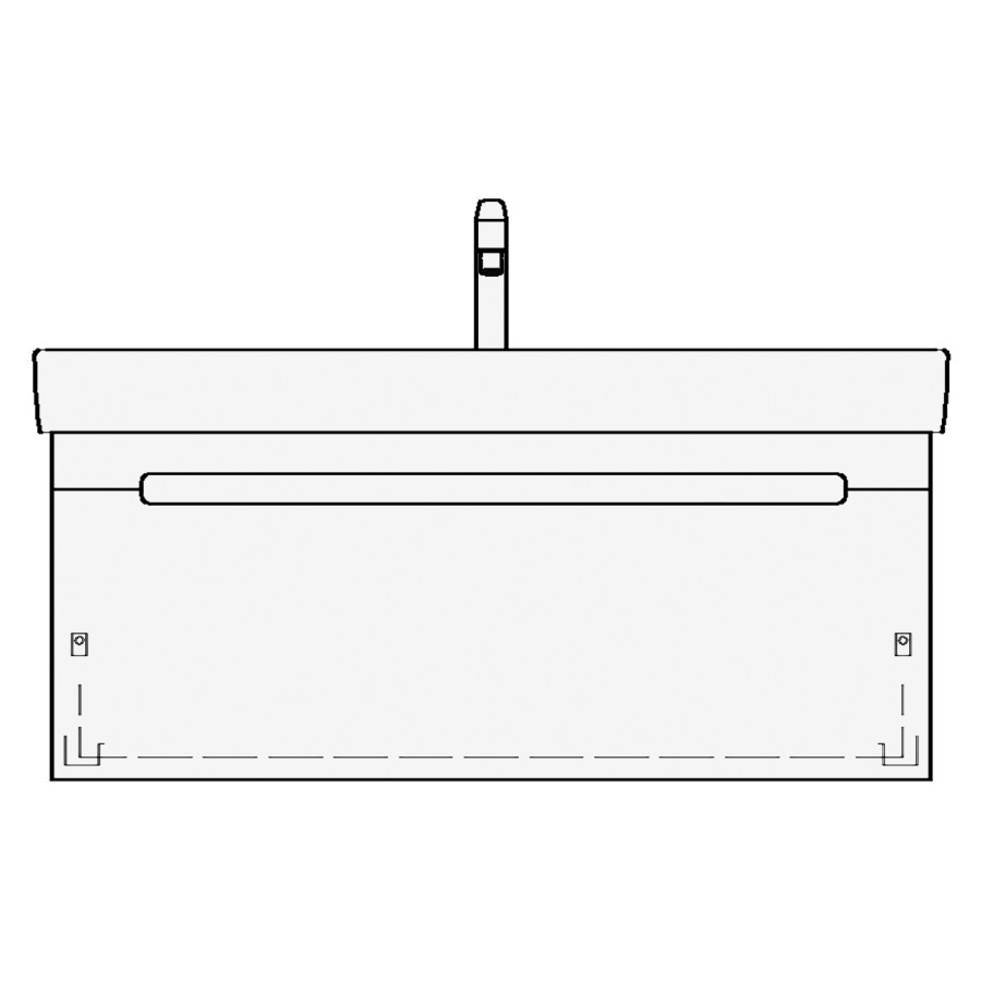 Élément inférieur MODERNA R
LORO
97,0 x 40,0 x 39,0 cm
pour lavabo Moderna R 104 cm
élément à 1 tiroir