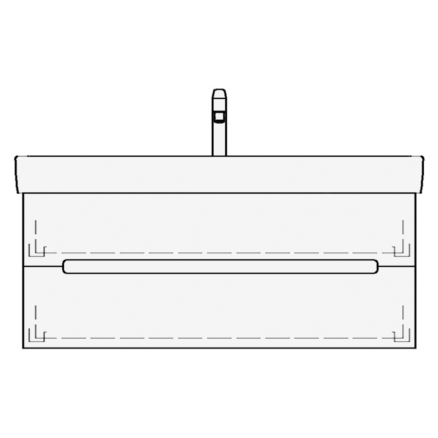 Élément inférieur MODERNA R
LORO
97,0 x 45,0 x 39,0 cm
pour lavabo Moderna R 104 cm
élément à 2 tiroirs