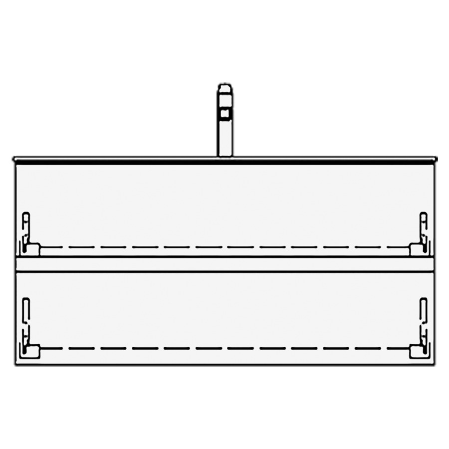 Élément inférieur VIVA GATTO
99,0 x 48,0 x 47,0 cm
pour lavabo Viva 100 cm
élément à 2 tiroirs