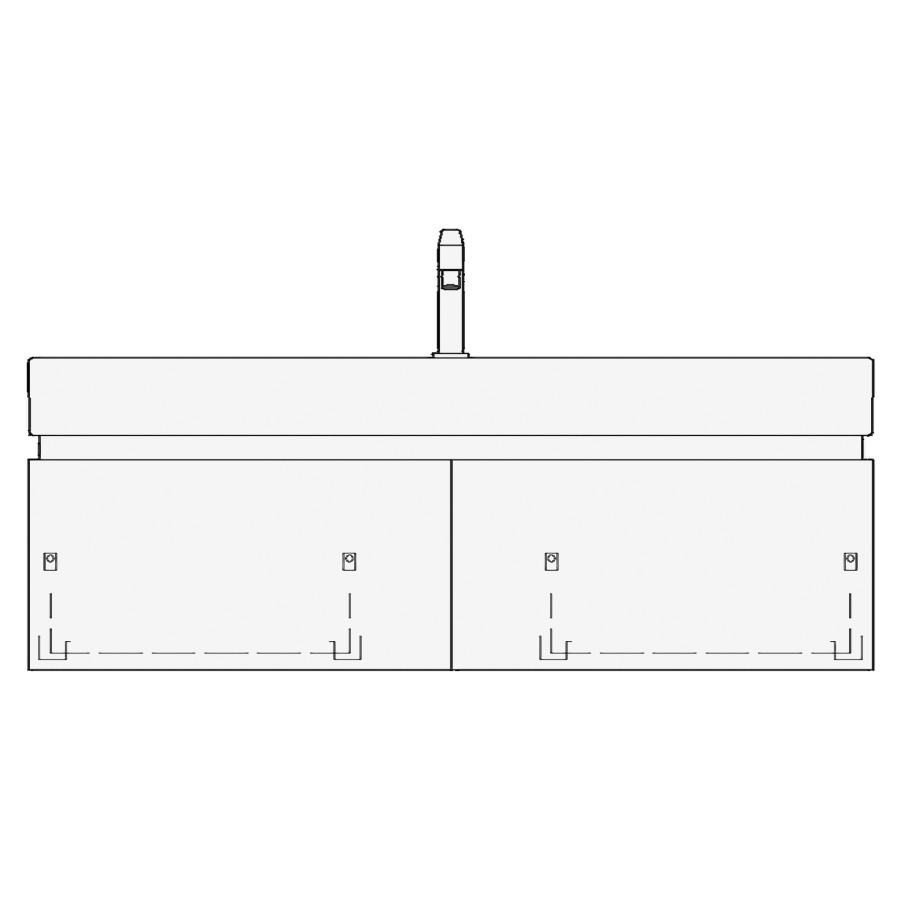 Élément inférieur PALACE-AIDA
90,0 x 33,5 x 37,0 cm
pour lavabo Palace 90 cm
élément à 2 tiroirs