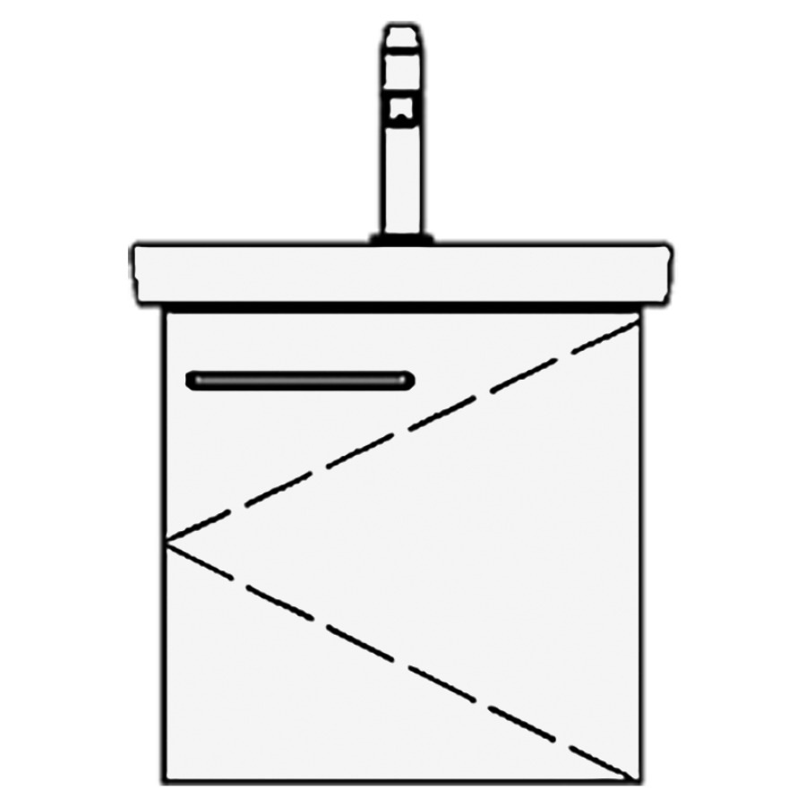 Élément inférieur
SUBWAY 2 TORO
40,0 x 44,0 x 34,8 cm
pour lavabo Subway 2.0 45 cm
armoire de tablette, 1 porte
charnières à droite
sans tablette