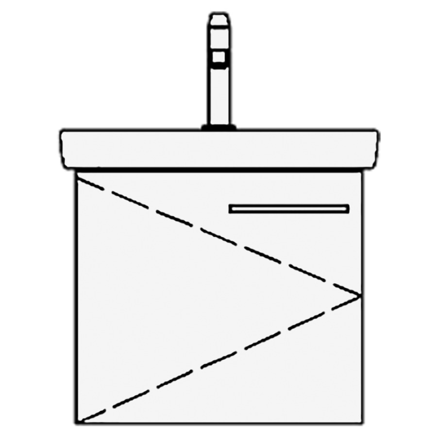Élément inférieur
SUBWAY 2 TORO
45,0 x 44,0 x 37,0 cm
pour lavabo Subway 2.0 50 cm
armoire de tablette, 1 porte
charnières à gauche
sans tablette