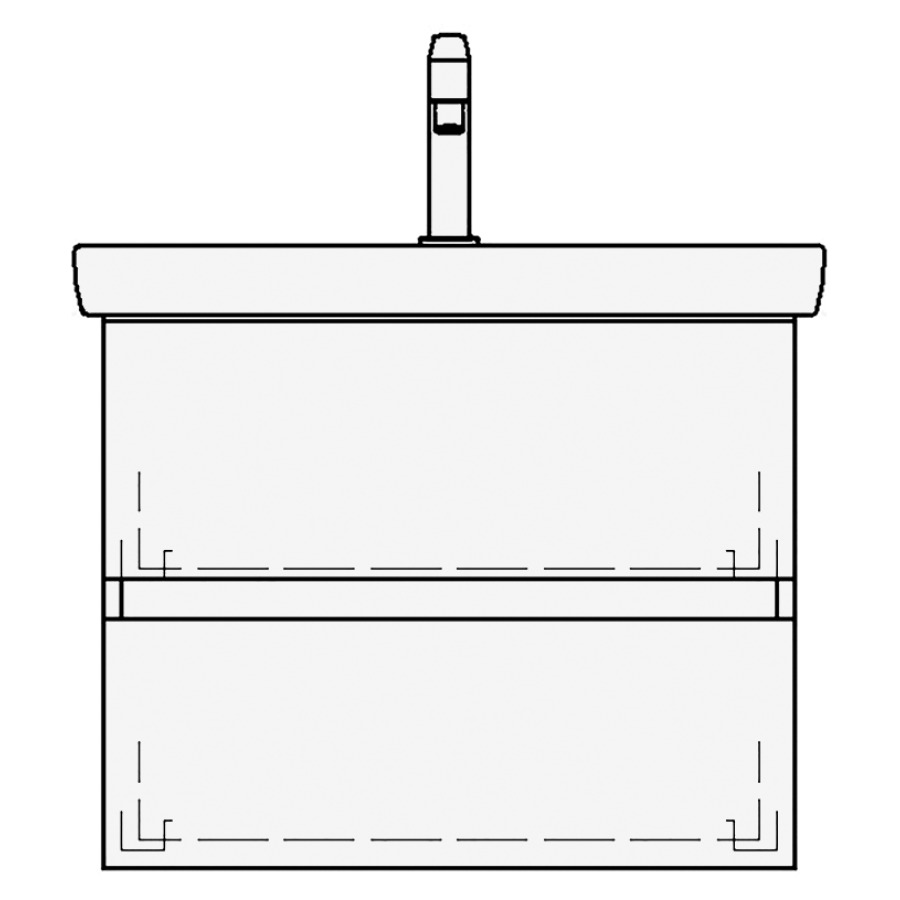Élément inférieur
SUBWAY 2 TORO
60,0 x 48,0 x 44,0 cm
pour lavabo Subway 2.0 65 cm
élément à 2 tiroirs