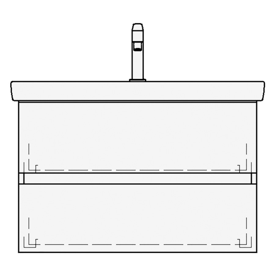 Élément inférieur
SUBWAY 2 TORO
75,0 x 48,0 x 44,0 cm
pour lavabo Subway 2.0 80 cm
élément à 2 tiroirs