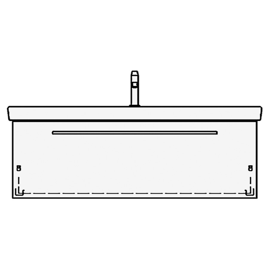 Élément inférieur
SUBWAY 2 TORO
125,0 x 46,0 x 44,0 cm
pour lavabo Subway 2.0 130 cm
avec 1 robinet, élément
à 1 tiroir