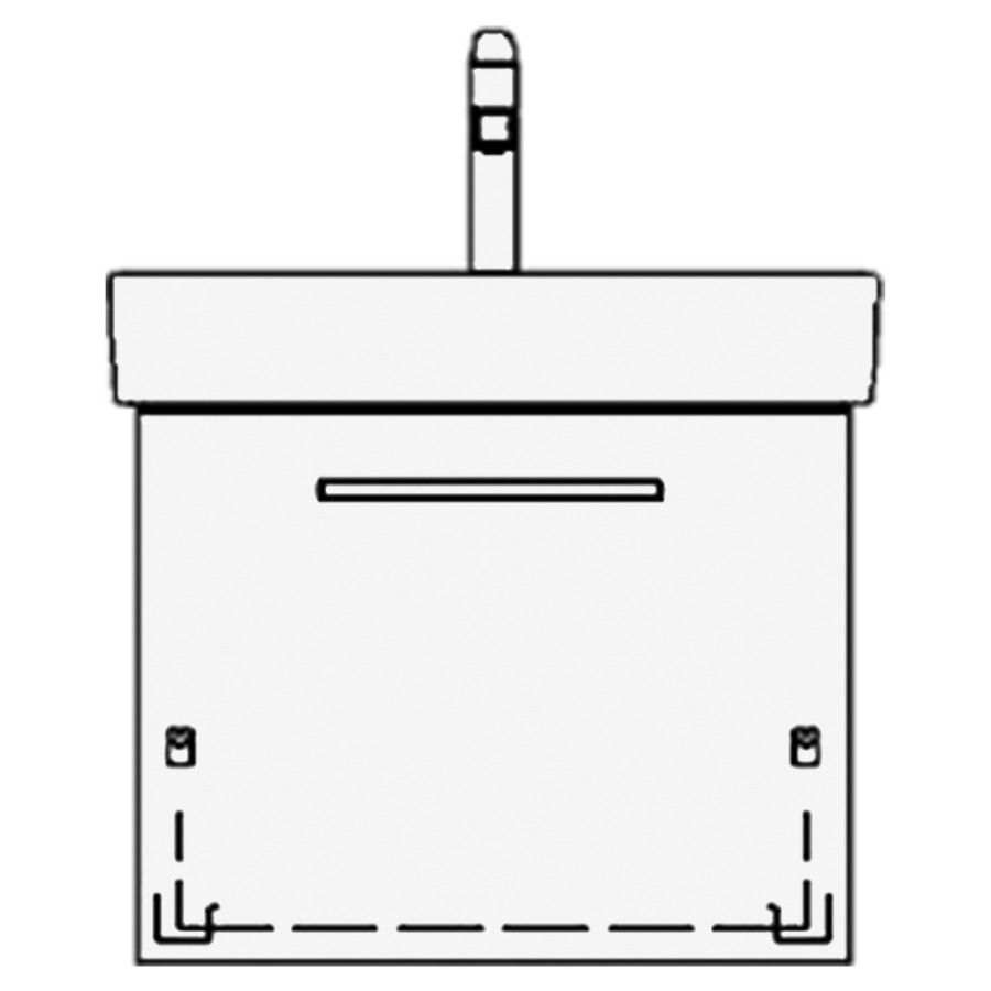 Élément inférieur PRO S TORO
51,0 x 44,0 x 44,0 cm
pour lavabo Pro S 55 cm
élément à 1 tiroir