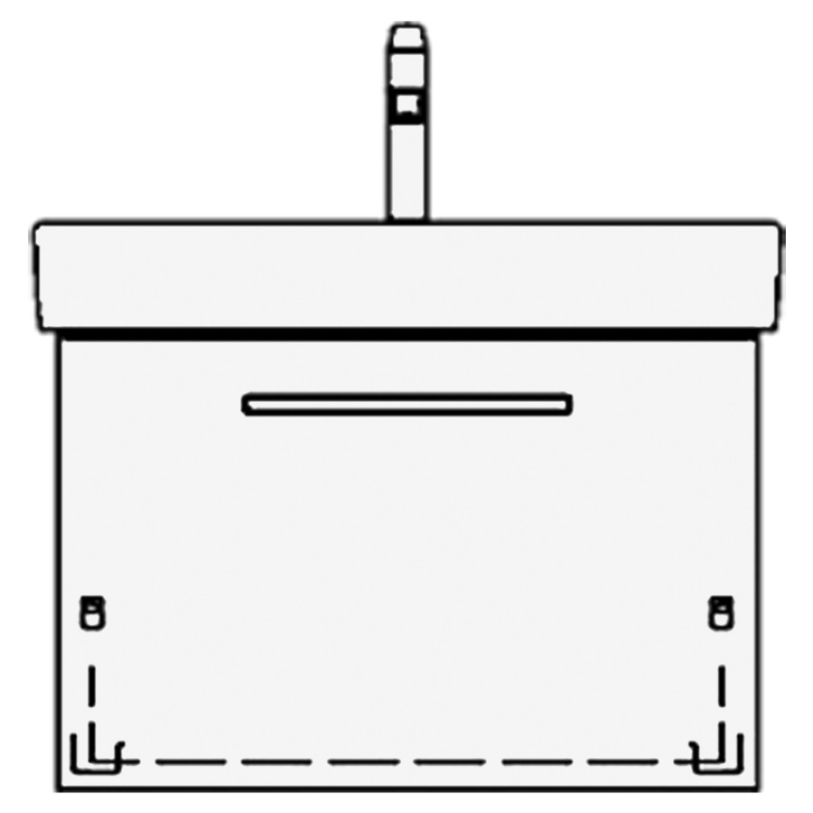 Élément inférieur PRO S TORO
61,0 x 44,0 x 44,0 cm
pour lavabo Pro S 65 cm
élément à 1 tiroir