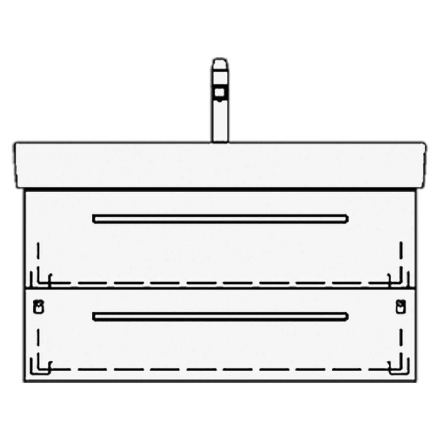 Élément inférieur PRO S TORO
81,0 x 46,0 x 44,0 cm
pour lavabo Pro S 85 cm
élément à 2 tiroirs