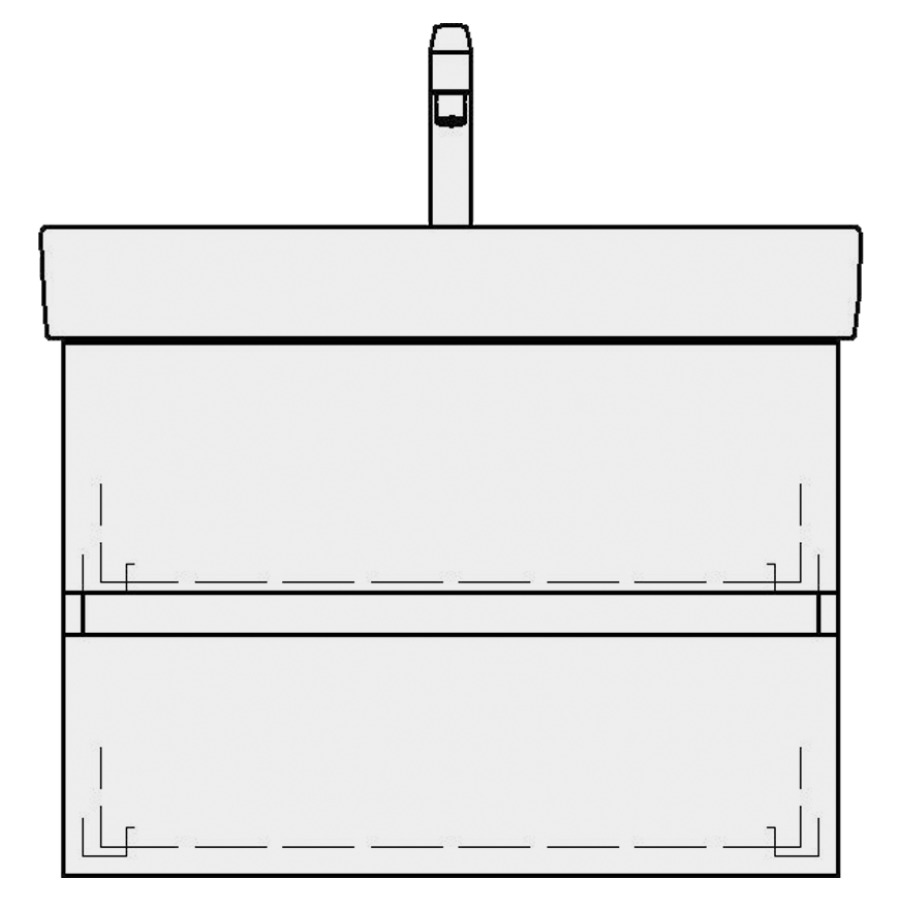Élément inférieur PRO S TORO
81,0 x 46,0 x 44,0 cm
pour lavabo Pro S 85 cm
élément à 2 tiroirs