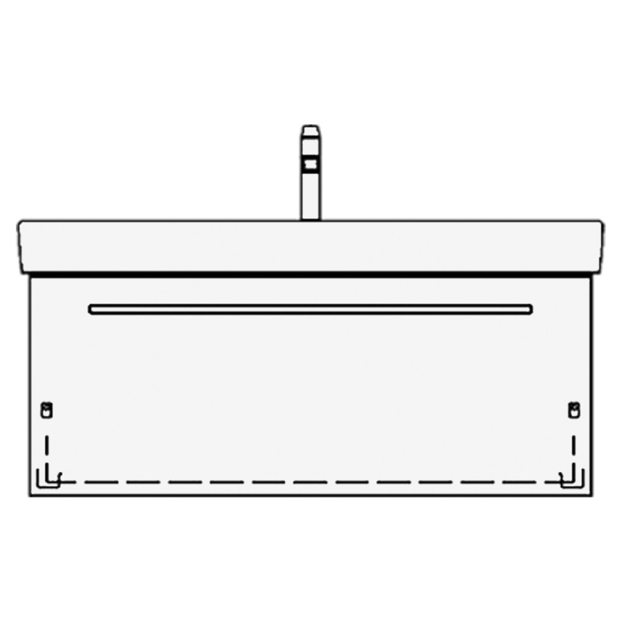 Élément inférieur PRO S TORO
101,0 x 44,0 x 44,0 cm
pour lavabo Pro S 105 cm
élément à 1 tiroir