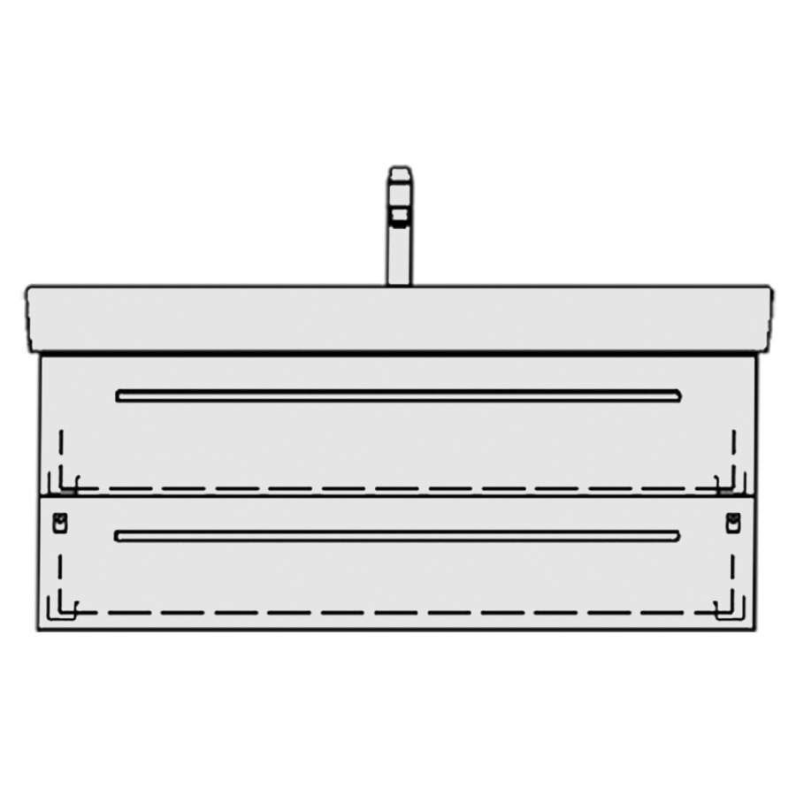 Élément inférieur PRO S TORO
101,0 x 46,0 x 44,0 cm
pour lavabo Pro S 105 cm
élément à 2 tiroirs