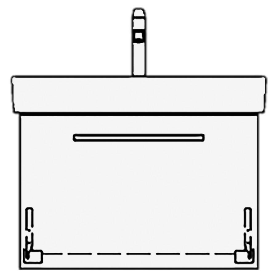 Élément inférieur PRO S RANA
61,0 x 40,0 x 43,5 cm
pour lavabo Pro S 65 cm
élément à 1 tiroir