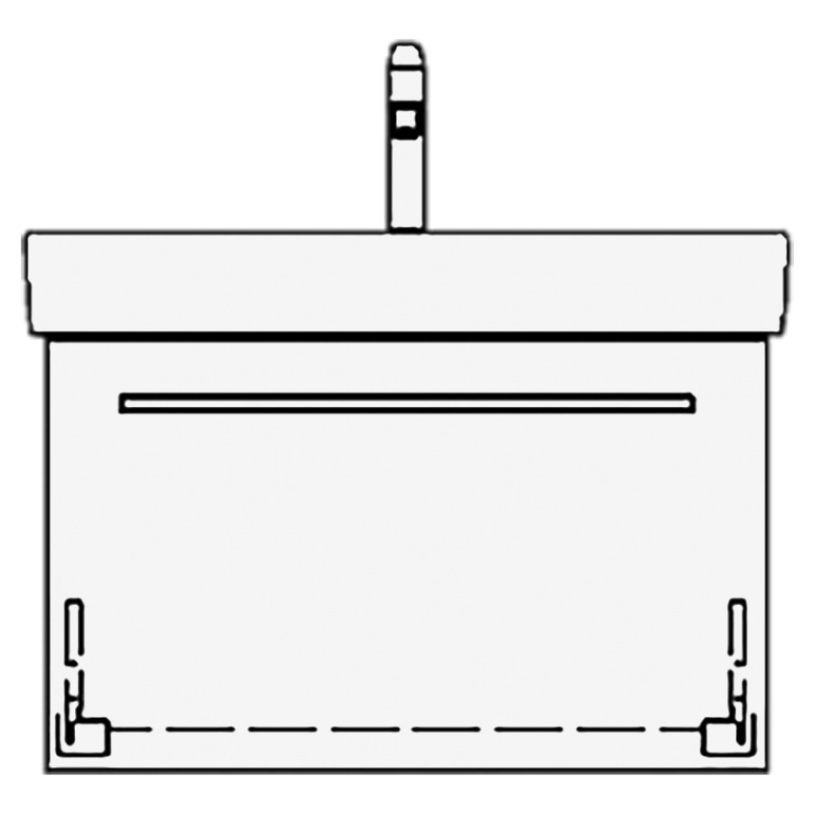Élément inférieur PRO S RANA
66,0 x 40,0 x 43,5 cm
pour lavabo Pro S 70 cm
élément à 1 tiroir
