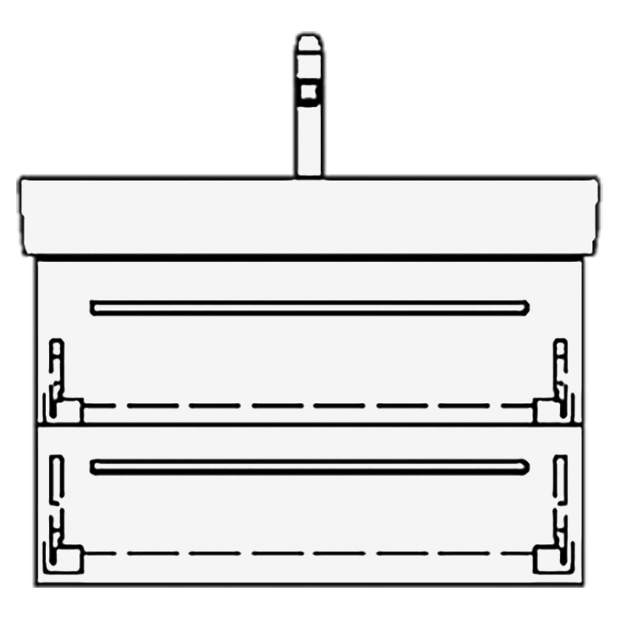 Élément inférieur PRO S RANA
66,0 x 40,0 x 43,5 cm
pour lavabo Pro S 70 cm
élément à 2 tiroirs