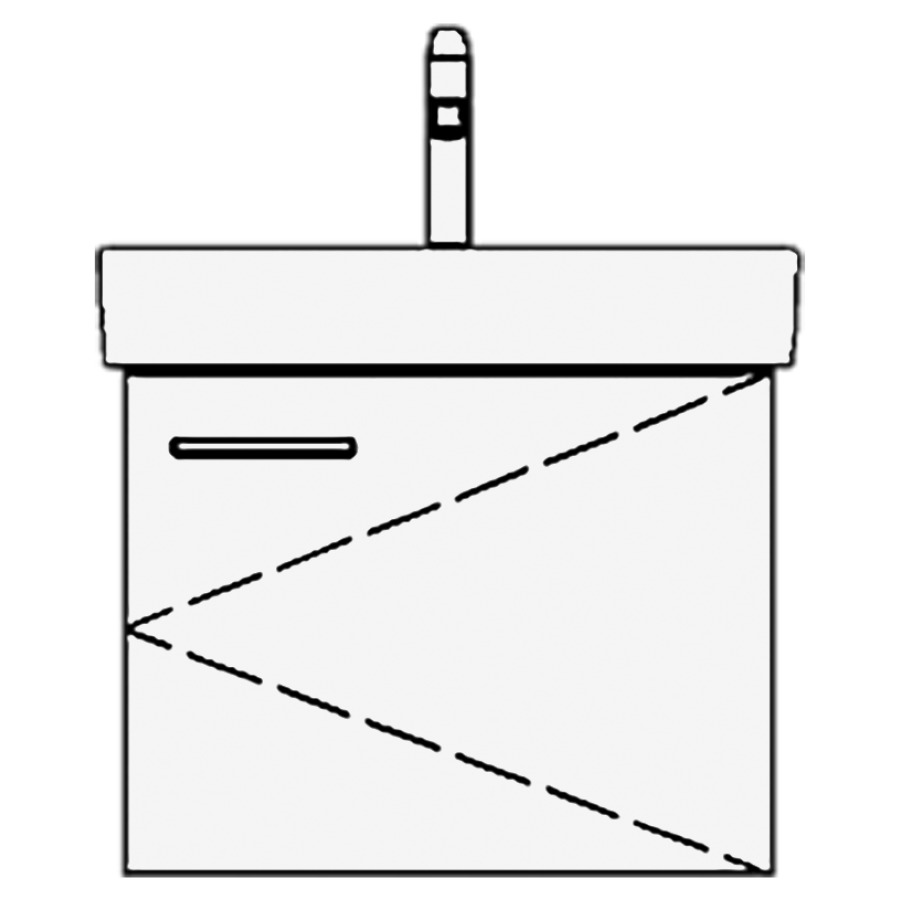 Élément inférieur PRO S ASINO
51,0 x 44,0 x 44,0 cm
pour lavabo Pro S 55 cm
armoire de tablette, 1 porte
charnières à droite
sans tablette
