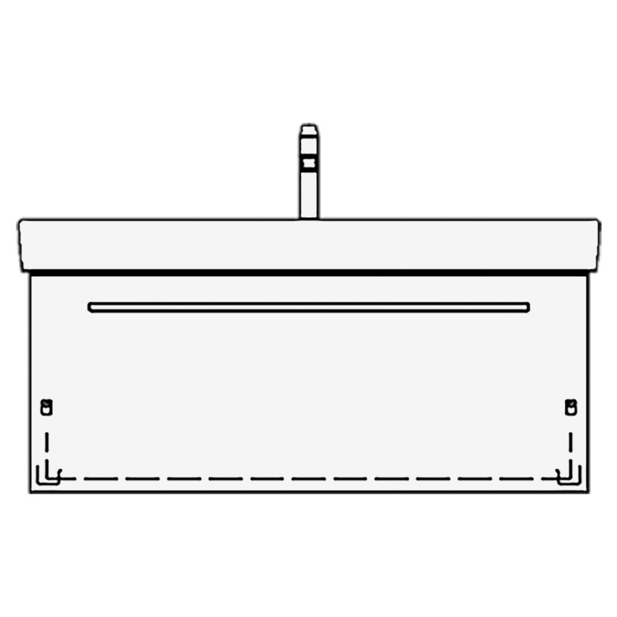Élément inférieur PRO S ASINO
101,0 x 44,0 x 44,0 cm
pour lavabo Pro S 105 cm
élément à 1 tiroir