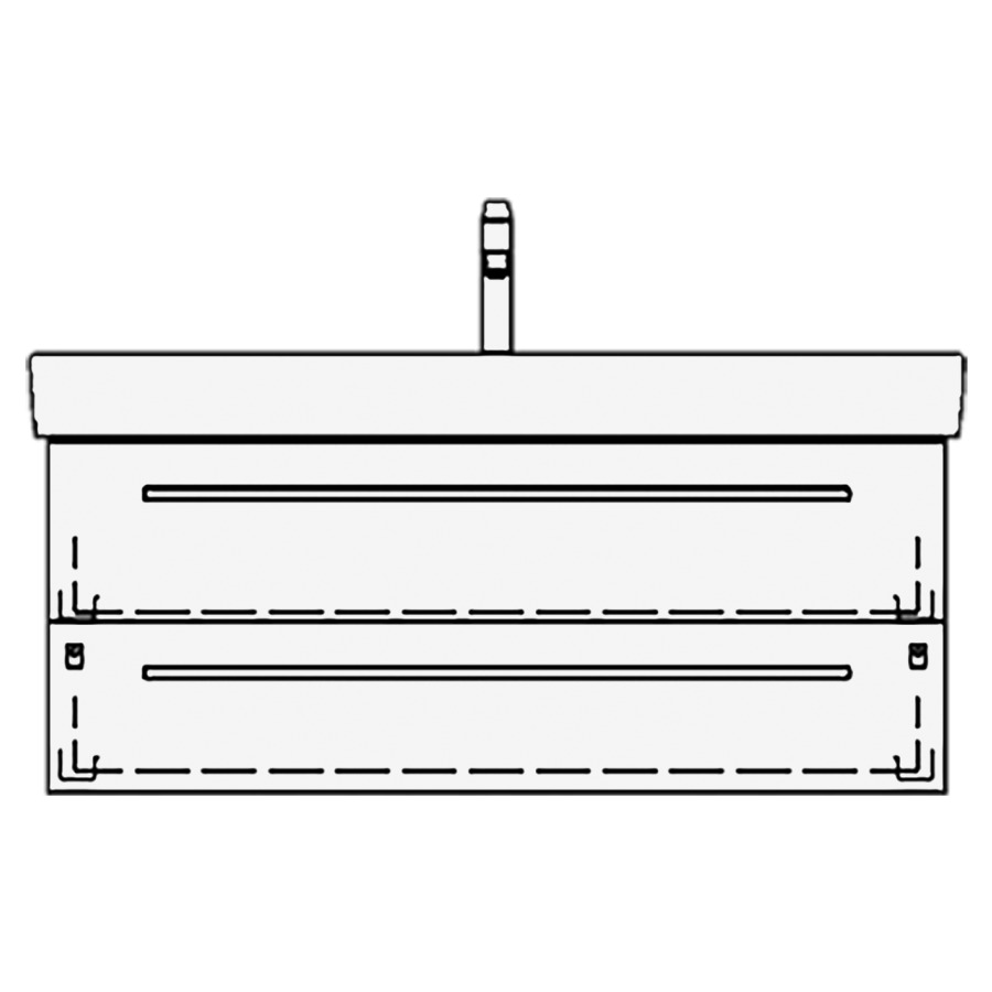 Élément inférieur PRO S ASINO
101,0 x 46,0 x 44,0 cm
pour lavabo Pro S 105 cm
élément à 2 tiroirs