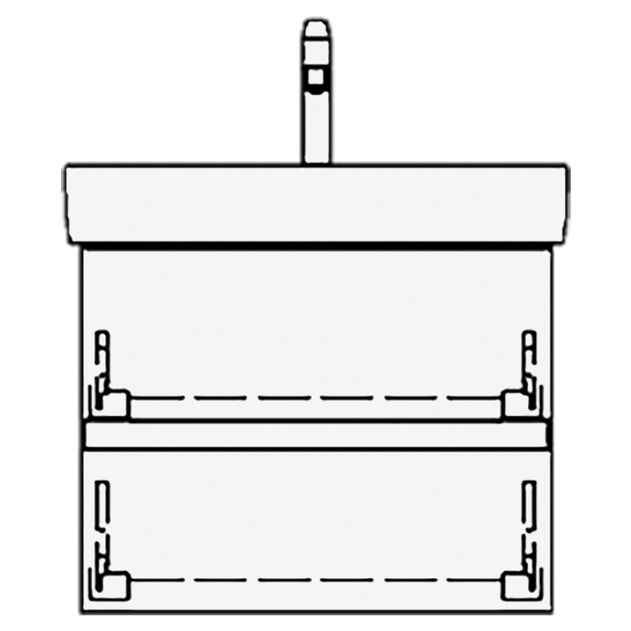 Élément inférieur PRO S GATTO
56,0 x 44,0 x 43,5 cm
pour lavabo Pro S 60 cm
élément à 2 tiroirs