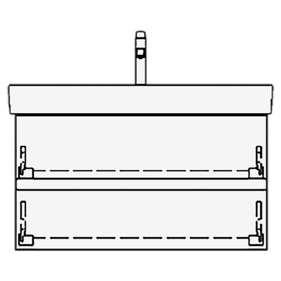 Élément inférieur PRO S GATTO
81,0 x 44,0 x 43,5 cm
pour lavabo Pro S 85 cm
élément à 2 tiroirs