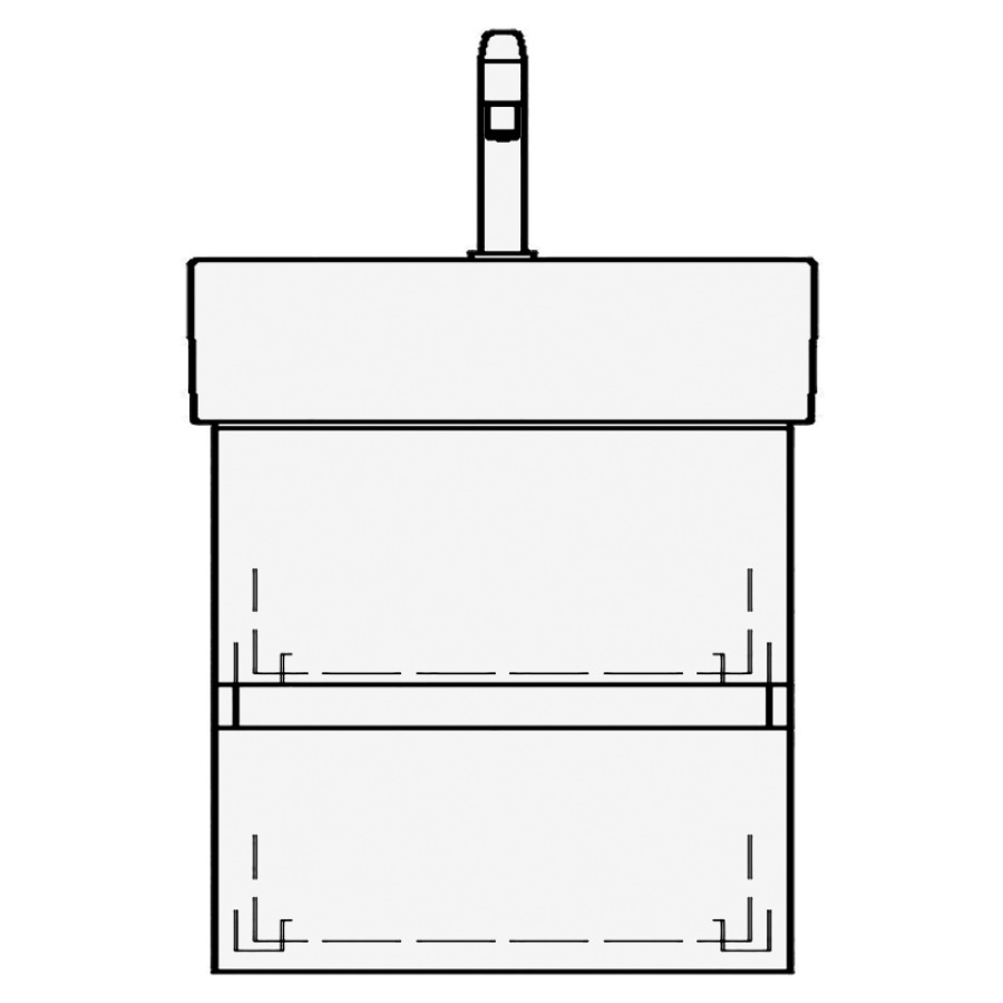 Élément inférieur STRADA TORO
46,0 x 44,0 x 40,0 cm
pour lavabo Strada 50 cm
élément à 2 tiroirs