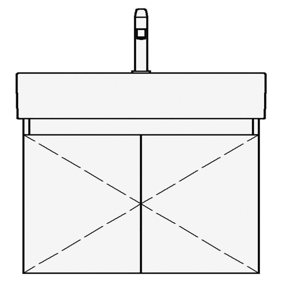 Élément inférieur STRADA TORO
67,0 x 44,0 x 40,0 cm
pour lavabo Strada 71 cm
armoire de tablette
2 portes, sans tablette