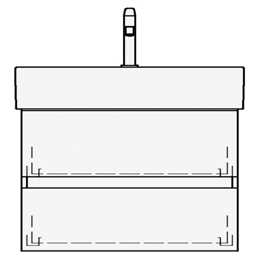 Élément inférieur STRADA TORO
67,0 x 44,0 x 40,0 cm
pour lavabo Strada 71 cm
élément à 2 tiroirs