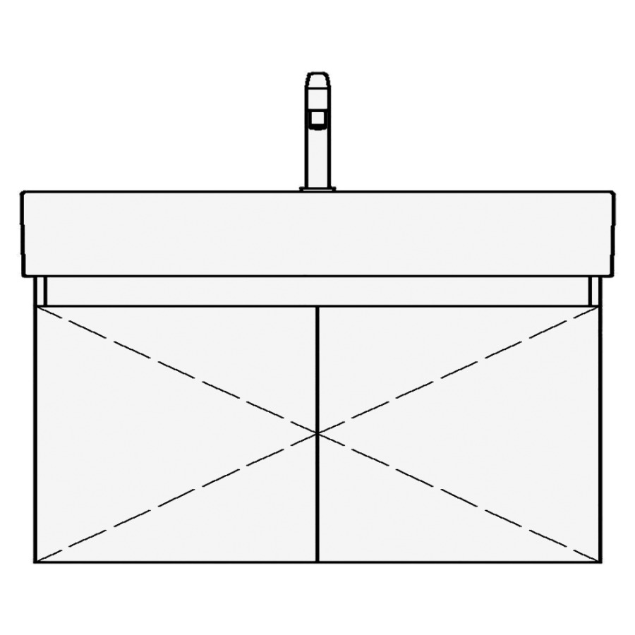 Élément inférieur STRADA TORO
87,0 x 44,0 x 40,0 cm
pour lavabo Strada 91 cm
armoire de tablette
2 portes, sans tablette