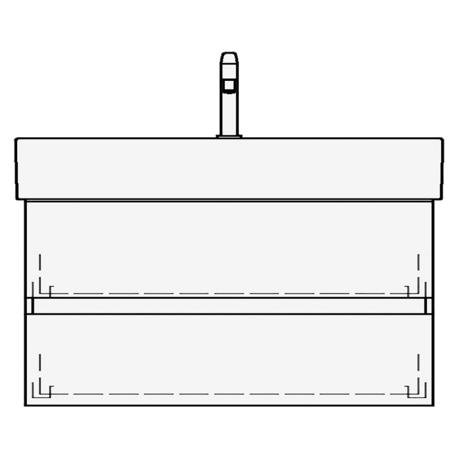 Élément inférieur STRADA TORO
87,0 x 44,0 x 40,0 cm
pour lavabo Strada 91 cm
élément à 2 tiroirs