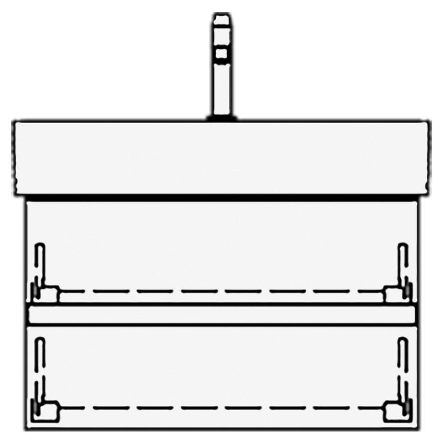 Élément inférieur STRADA GATTO
67,0 x 40,0 x 40,0 cm
pour lavabo Strada 71 cm
élément à 2 tiroirs