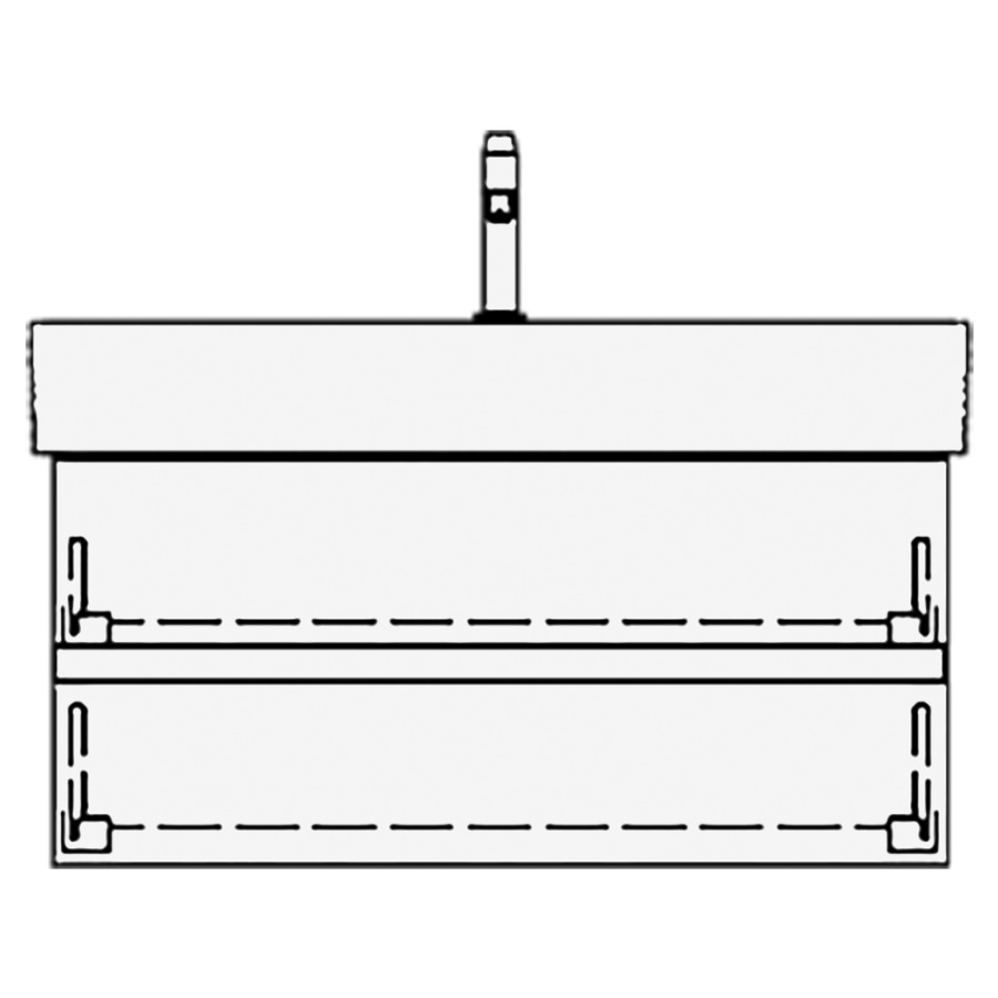 Élément inférieur STRADA GATTO
87,0 x 40,0 x 40,0 cm
pour lavabo Strada 91 cm
élément à 2 tiroirs