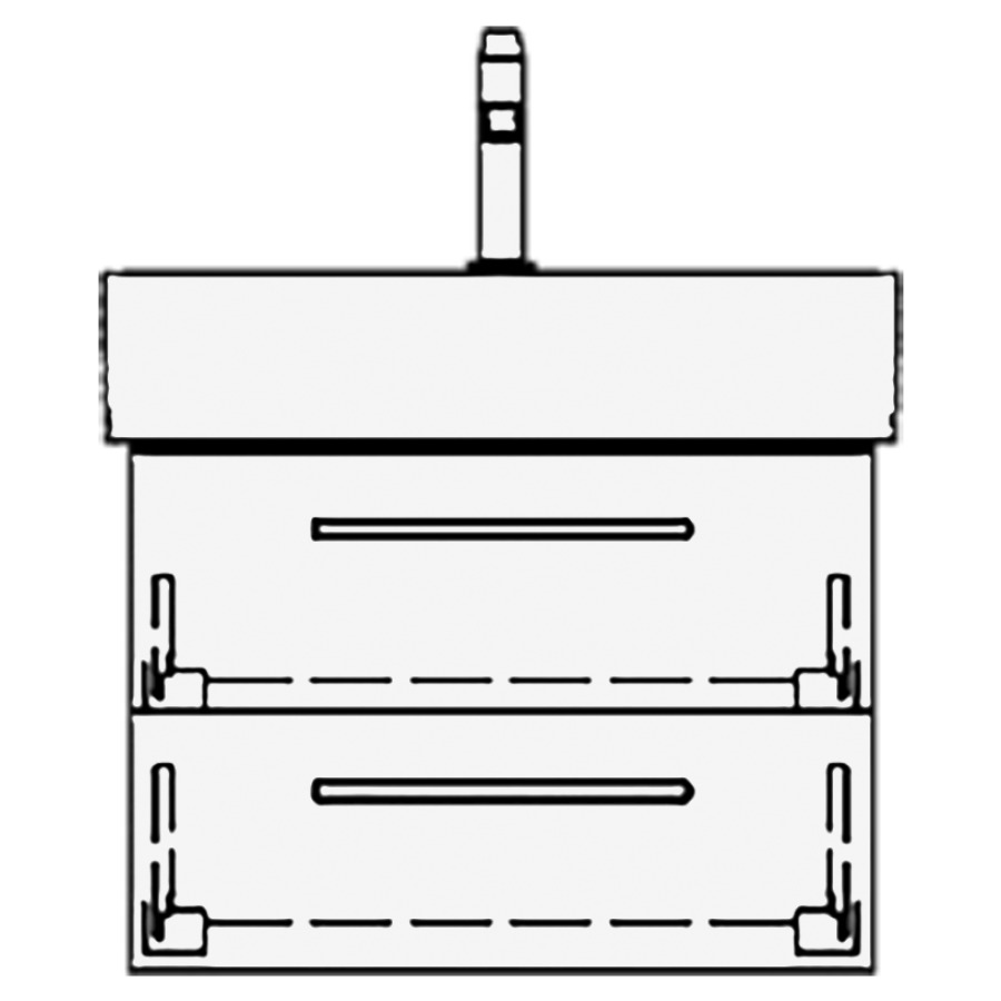 Élément inférieur STRADA RANA
57,0 x 40,0 x 40,0 cm
pour lavabo Strada 60 cm
élément à 2 tiroirs