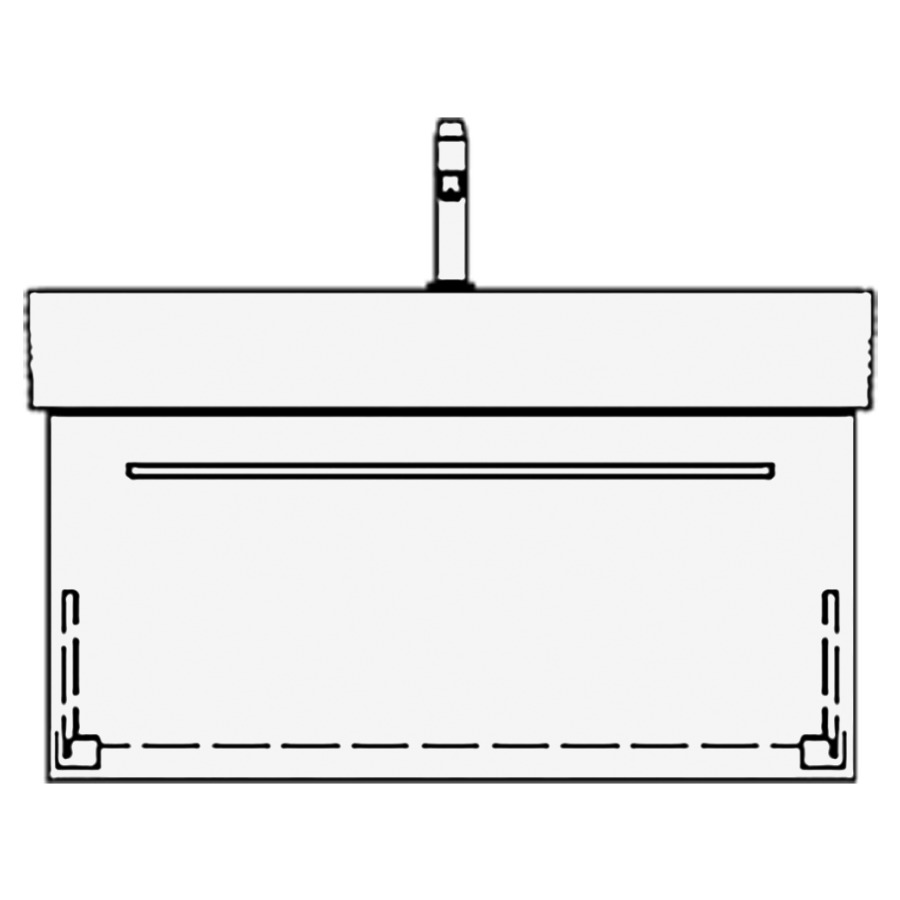 Élément inférieur STRADA RANA
87,0 x 40,0 x 40,0 cm
pour lavabo Strada 91 cm
élément à 1 tiroir
