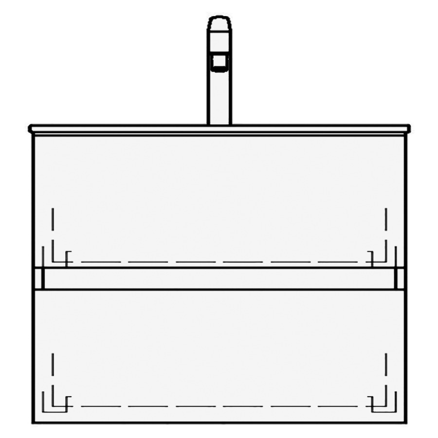 Élément inférieur STUDIO TORO
59,0 x 46,0 x 47,0 cm
pour lavabo Studio 60 cm
élément à 2 tiroirs