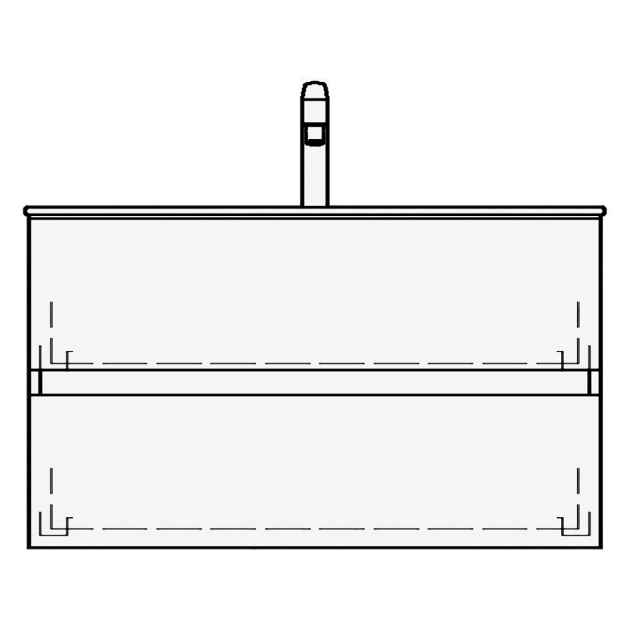 Élément inférieur STUDIO TORO
79,0 x 46,0 x 47,0 cm
pour lavabo Studio 80 cm
élément à 2 tiroirs