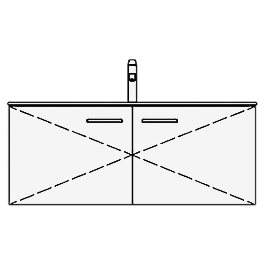 Élément inférieur STUDIO TORO
99,0 x 44,0 x 47,0 cm
pour lavabo Studio 100 cm
armoire de tablette, 2 portes
sans tablette