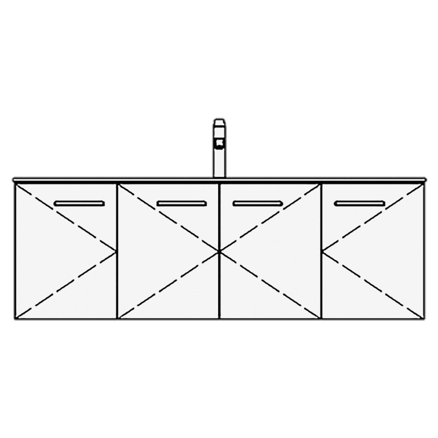 Élément inférieur STUDIO TORO
119,0 x 44,0 x 47,0 cm
pour lavabo Studio 120 cm
avec 1 robinet
armoire de tablette, 4 portes
sans tablette