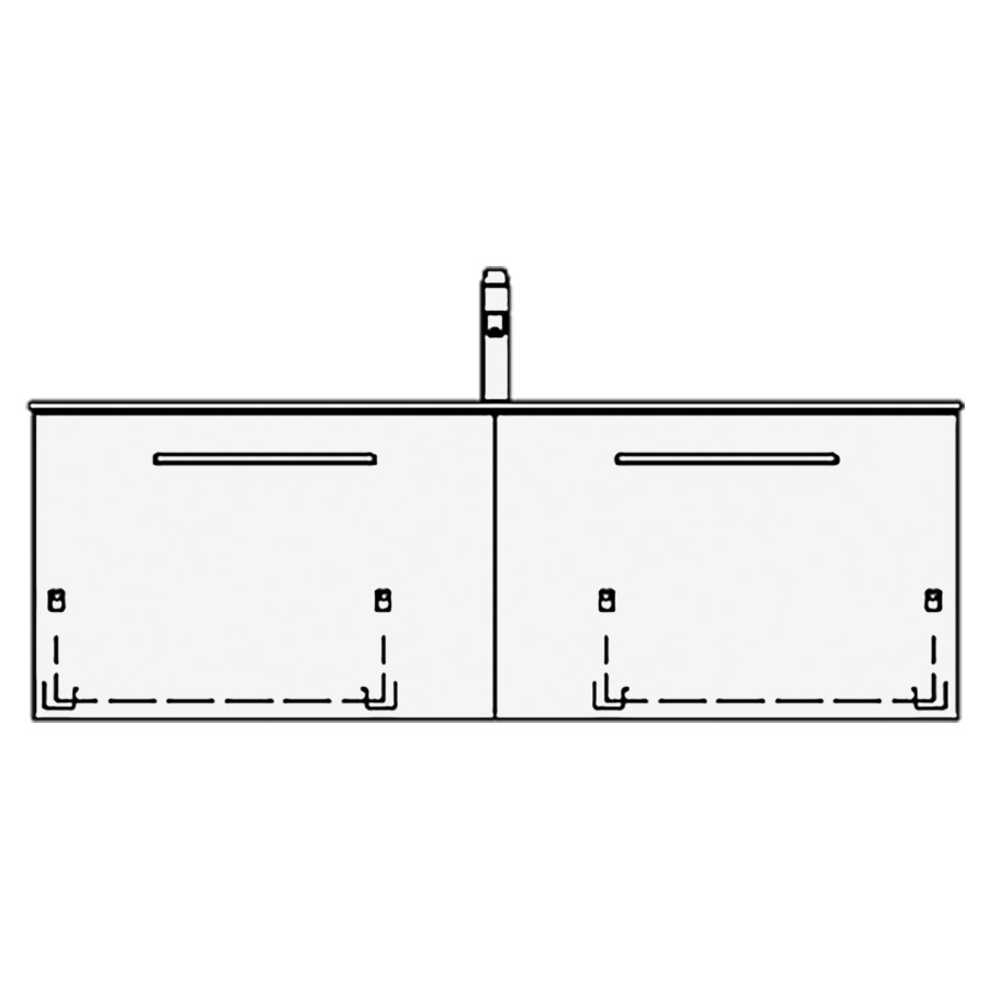 Élément inférieur STUDIO TORO
119,0 x 44,0 x 47,0 cm
pour lavabo Studio 120 cm
avec 1 robinet
2 éléments à chacune 1 tiroir