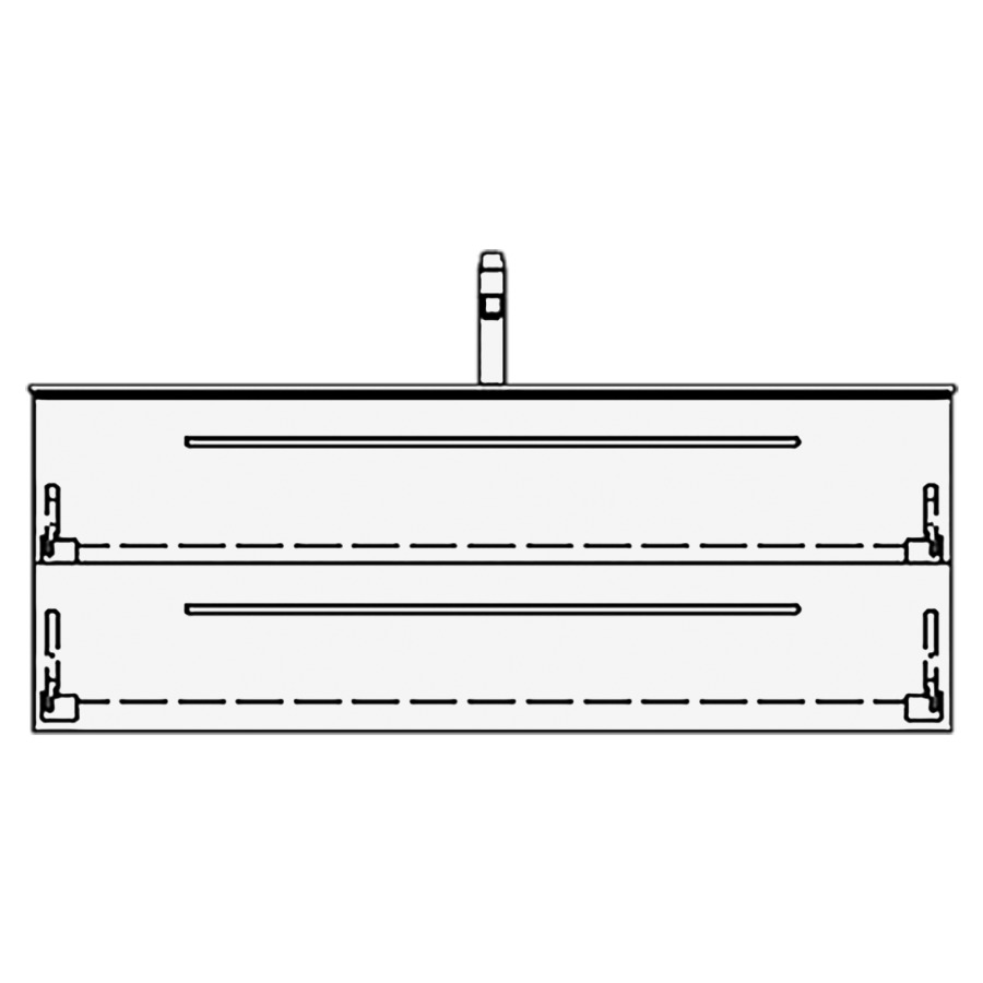 Élément inférieur STUDIO RANA
119,0 x 44,0 x 47,0 cm
pour lavabo Studio 120 cm
avec 1 robinet
élément à 2 tiroirs