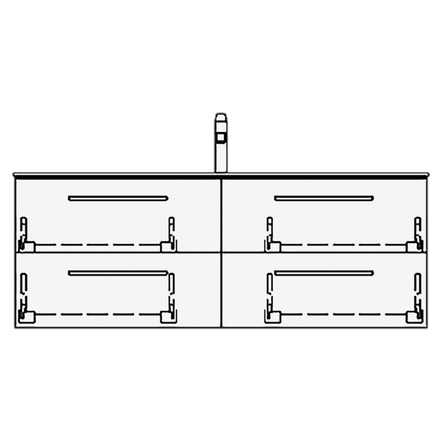 Élément inférieur STUDIO RANA
119,0 x 44,0 x 47,0 cm
pour lavabo Studio 120 cm
avec 1 robinet
2 éléments à chacune 2 tiroirs
