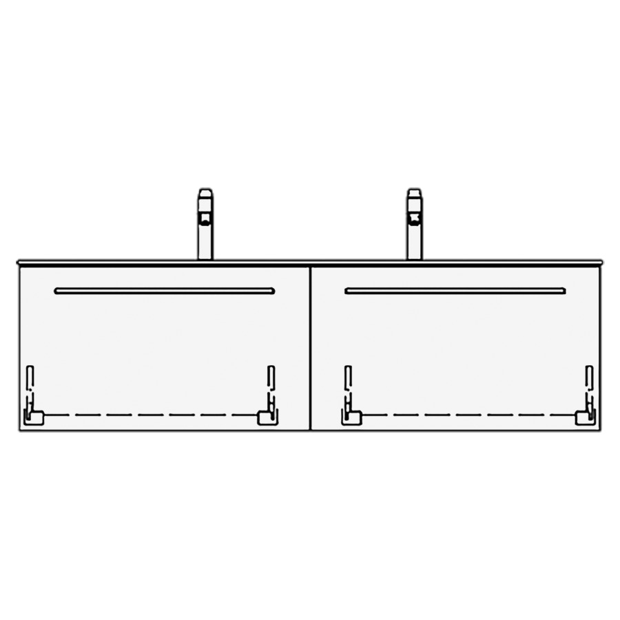 Élément inférieur STUDIO RANA
139,0 x 40,0 x 47,0 cm
pour lavabo Studio 140 cm
avec 2 robinets
2 éléments à chacune 1 tiroir