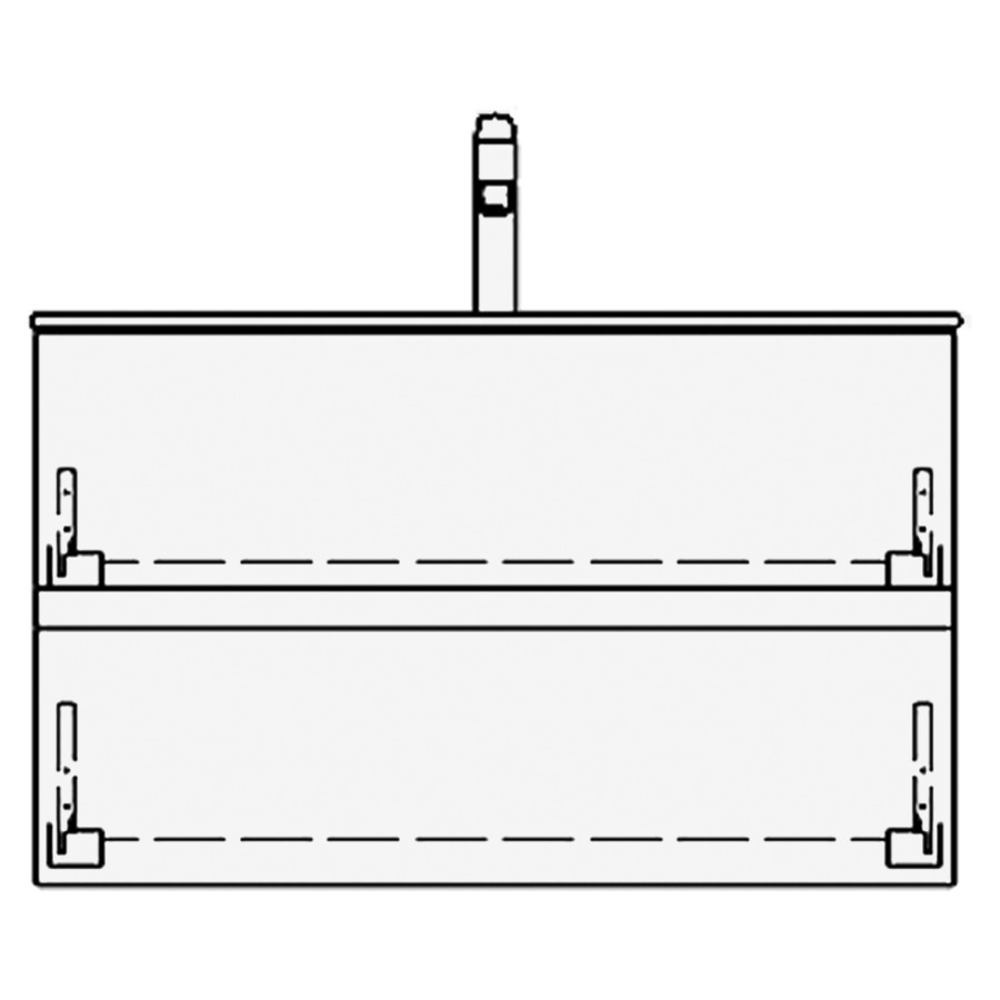 Élément inférieur STUDIO GATTO
79,0 x 48,0 x 47,0 cm
pour lavabo Studio 80 cm
élément à 2 tiroirs