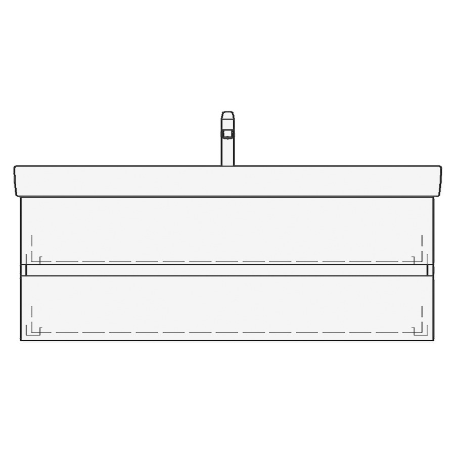 Élément inférieur PRO S TORO
116,0 x 46,0 x 44,0 cm
pour lavabo Pro S 120 cm
avec 1 robinet
élément à 2 tiroirs