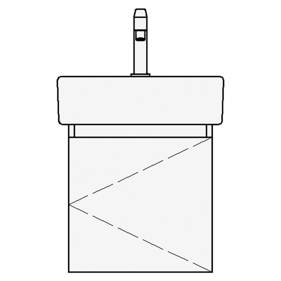 Élément inférieur VERO TORO
41,0 x 40,0 x 33,0 cm
pour lavabo Vero/Vero Air
45 cm, armoire de tablette
1 porte, charnières à droite
sans tablette