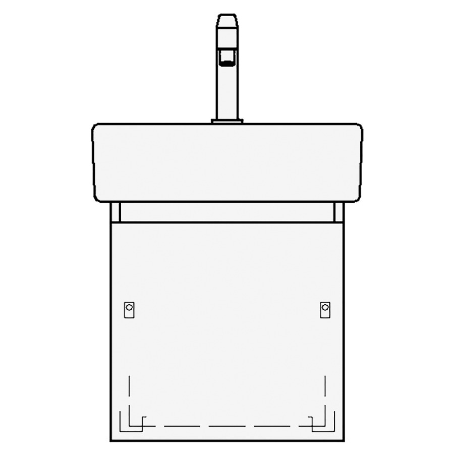 Élément inférieur VERO TORO
41,0 x 40,0 x 33,0 cm
pour lavabo Vero/Vero Air
45 cm, élément à 1 tiroir