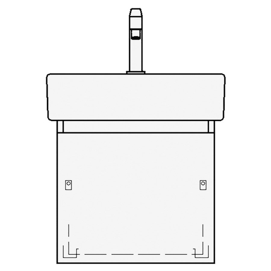 Élément inférieur VERO TORO
46,0 x 40,0 x 45,0 cm
pour lavabo Vero/Vero Air
50 cm, élément à 1 tiroir