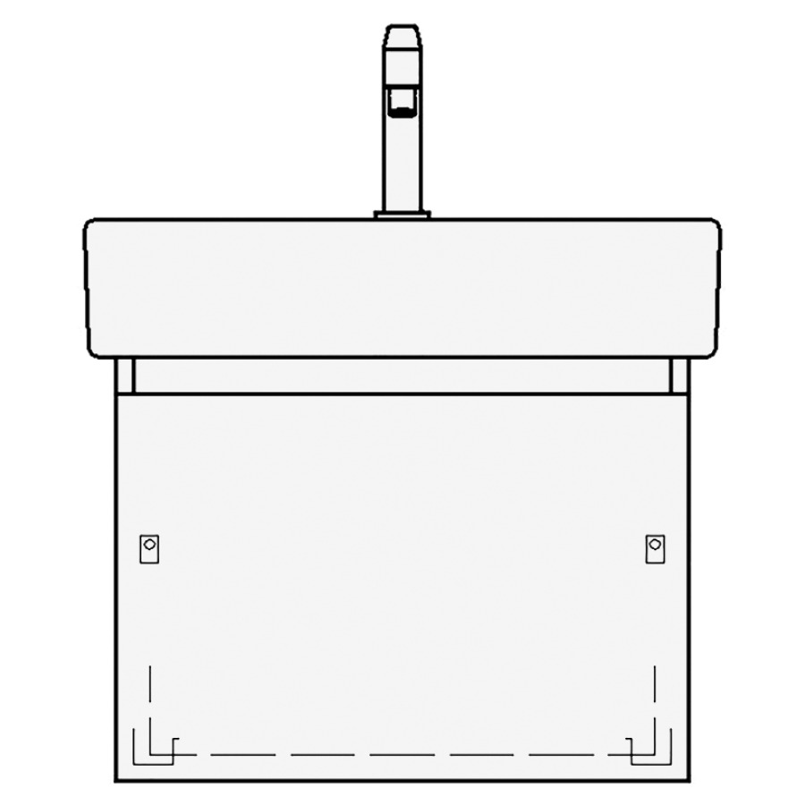 Élément inférieur VERO TORO
56,0 x 40,0 x 45,0 cm
pour lavabo Vero/Vero Air
60 cm, élément à 1 tiroir