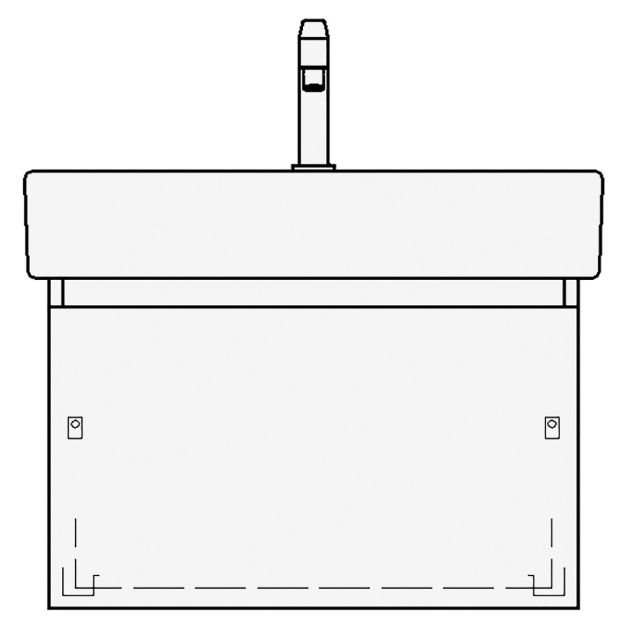Élément inférieur VERO TORO
66,0 x 40,0 x 45,0 cm
pour lavabo Vero/Vero Air
70 cm, élément à 1 tiroir