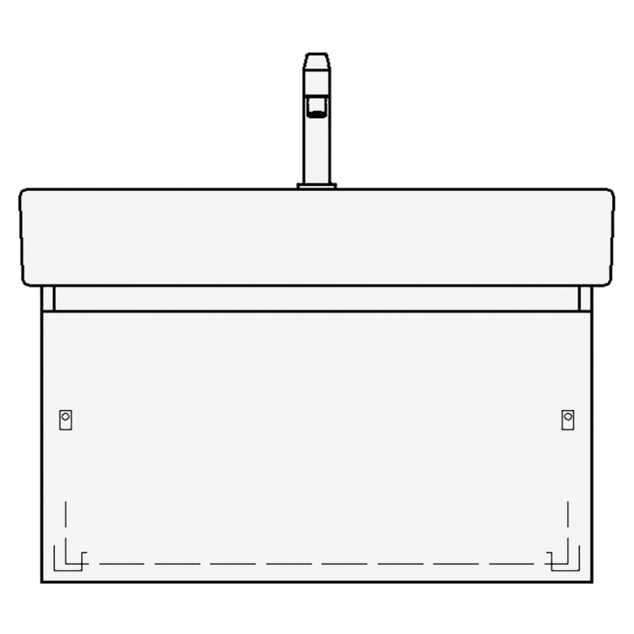 Élément inférieur VERO TORO
76,0 x 40,0 x 45,0 cm
pour lavabo Vero/Vero Air
80 cm, élément à 1 tiroir