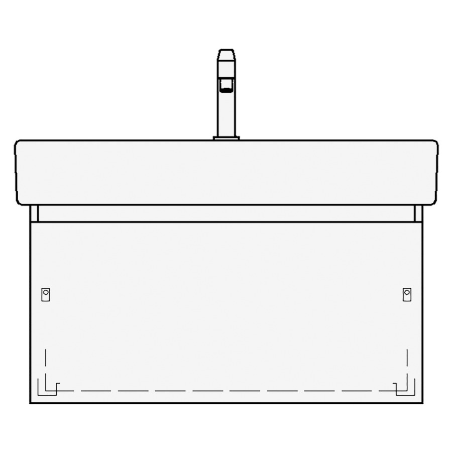 Élément inférieur VERO TORO
81,0 x 40,0 x 47,0 cm
pour lavabo Vero 85 cm
élément à 1 tiroir
