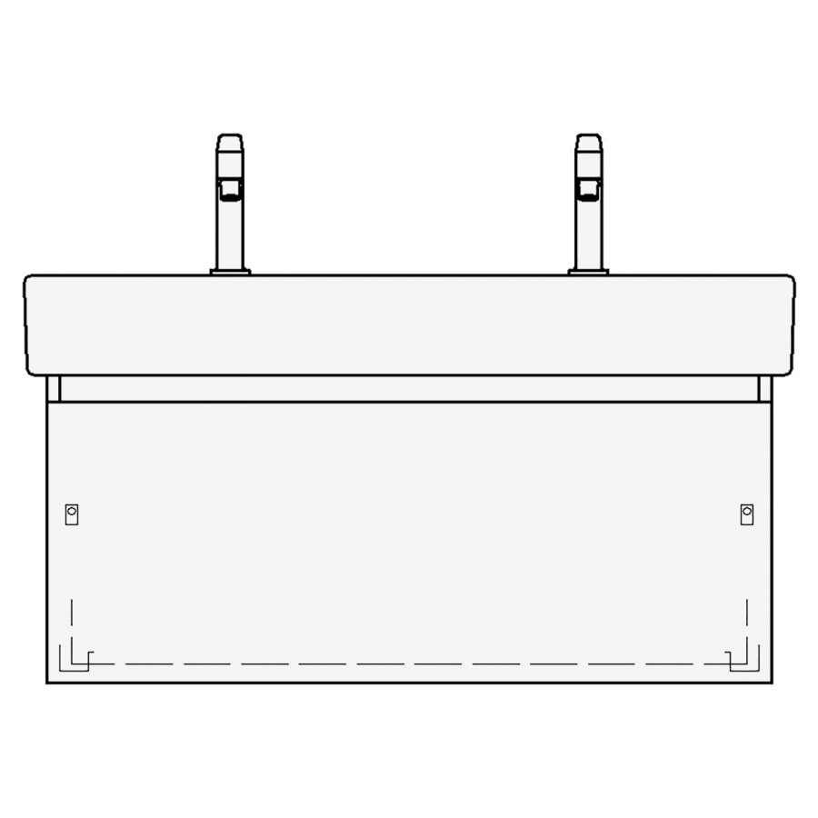 Élément inférieur VERO TORO
96,0 x 40,0 x 45,0 cm
pour lavabo Vero/Vero Air
100 cm, avec 2 robinets
élément à 1 tiroir